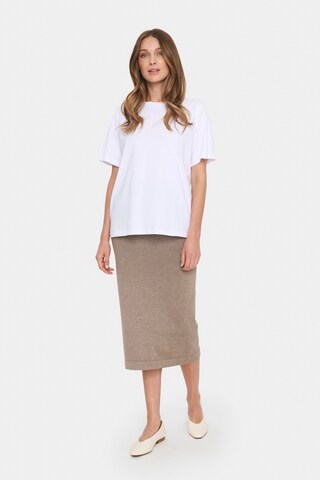 SAINT TROPEZ Skirt 'Mila' in Grey