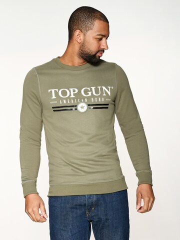 TOP GUN Sweatshirt in Grün: Vorderseite