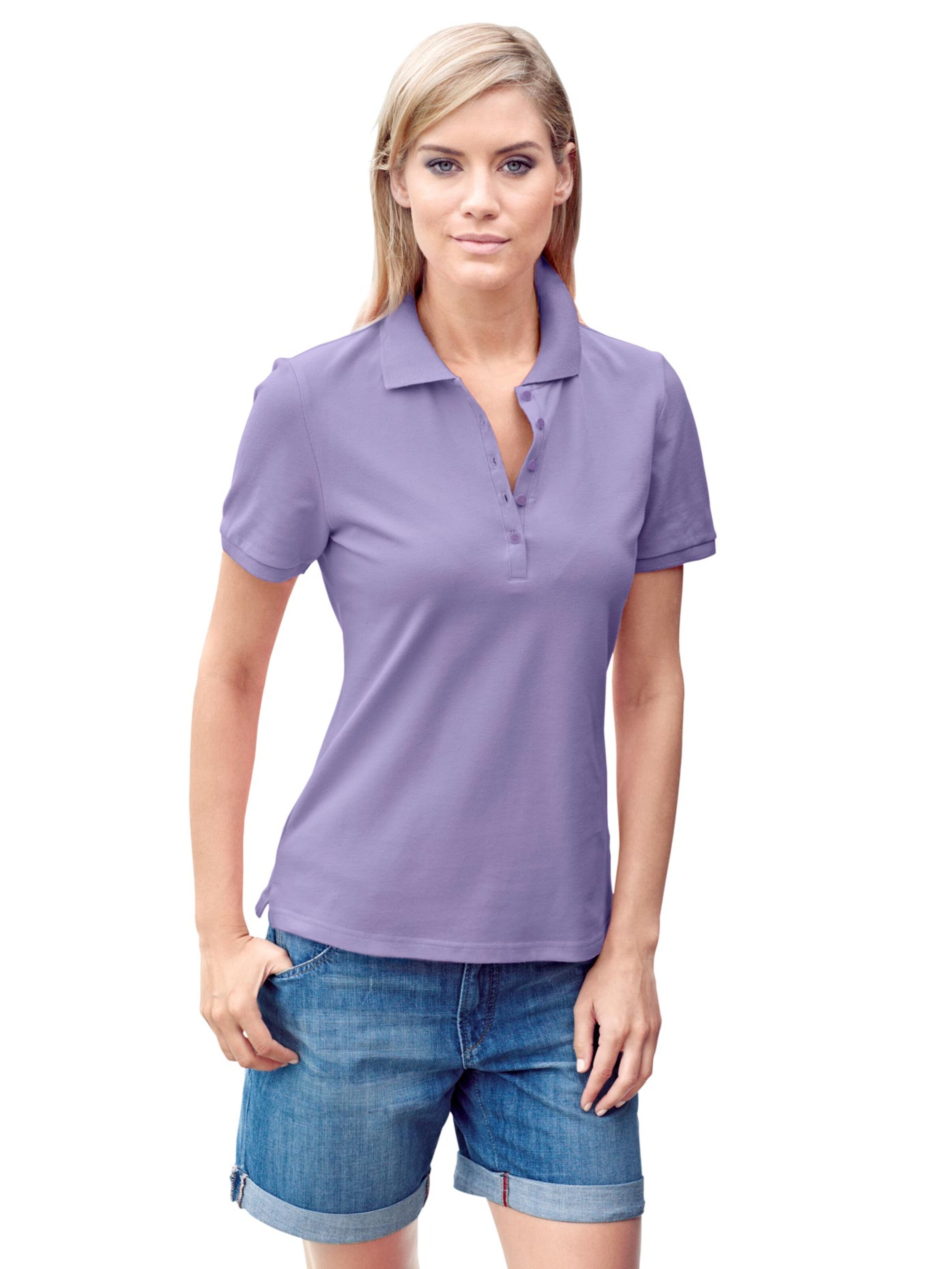 heine Poloshirt in Lila: Vorderseite