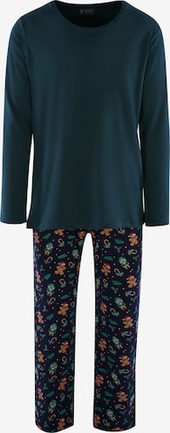 Happy Shorts Pyjama lang ' Cozy Christmas ' in Gemengde kleuren: voorkant