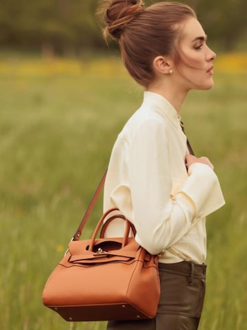 MAC DOUGLAS Handtas 'Mac Douglas Sacs À Main MIX Pylad Alba Cuir Marron' in Bruin