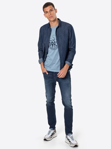 BLEND T-Shirt in Blau