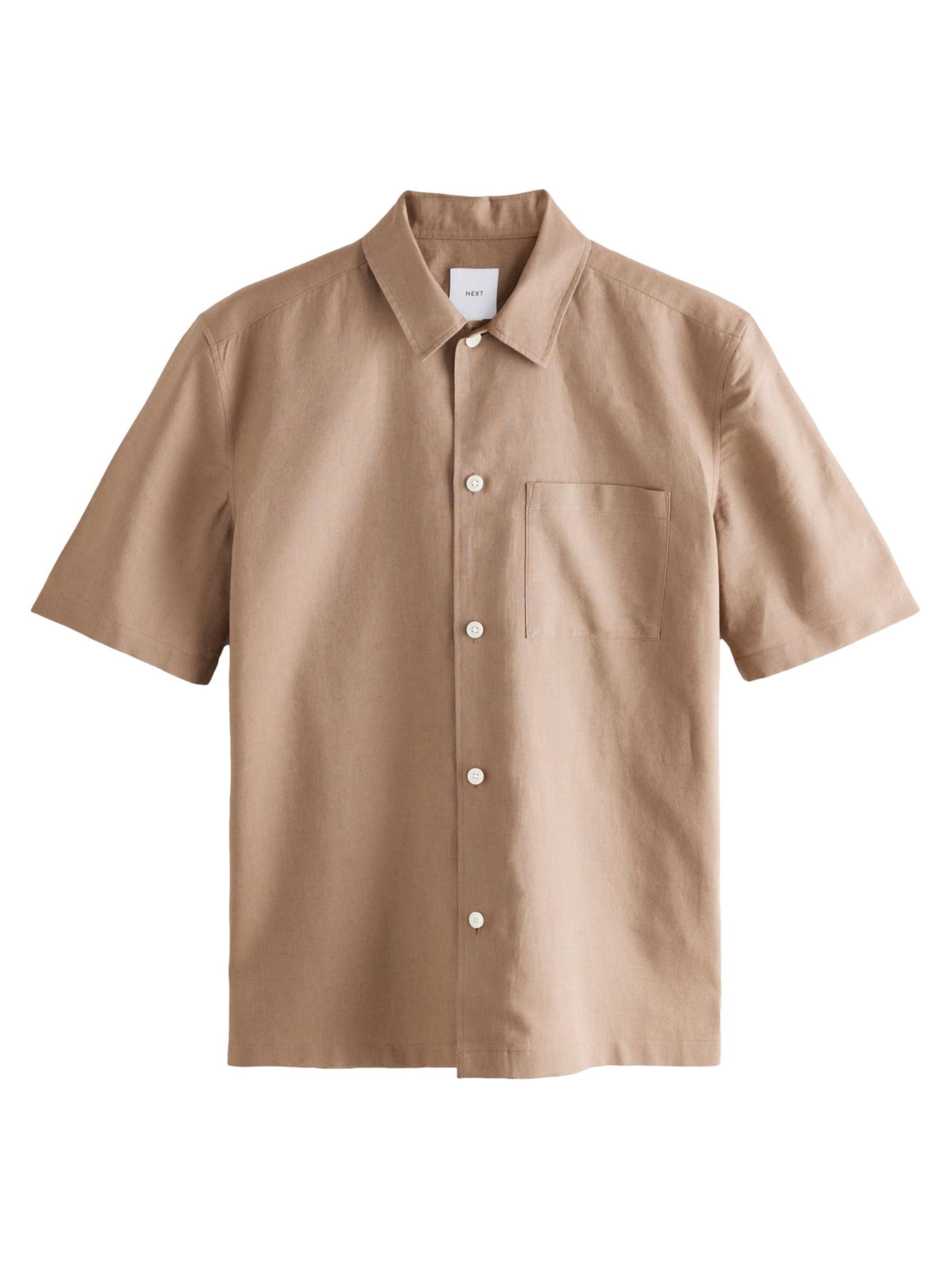 Next Rovný strih Košeľa - Béžová: predná strana