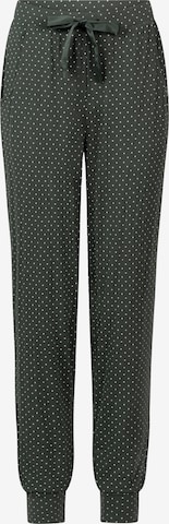 Pantaloni de pijama de la Hunkemöller pe verde: față