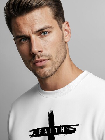 Neverless Sweatshirt 'Faith' in White