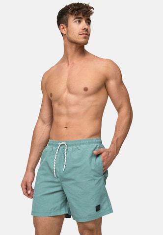 INDICODE JEANS Badehose 'Ace' in Grün