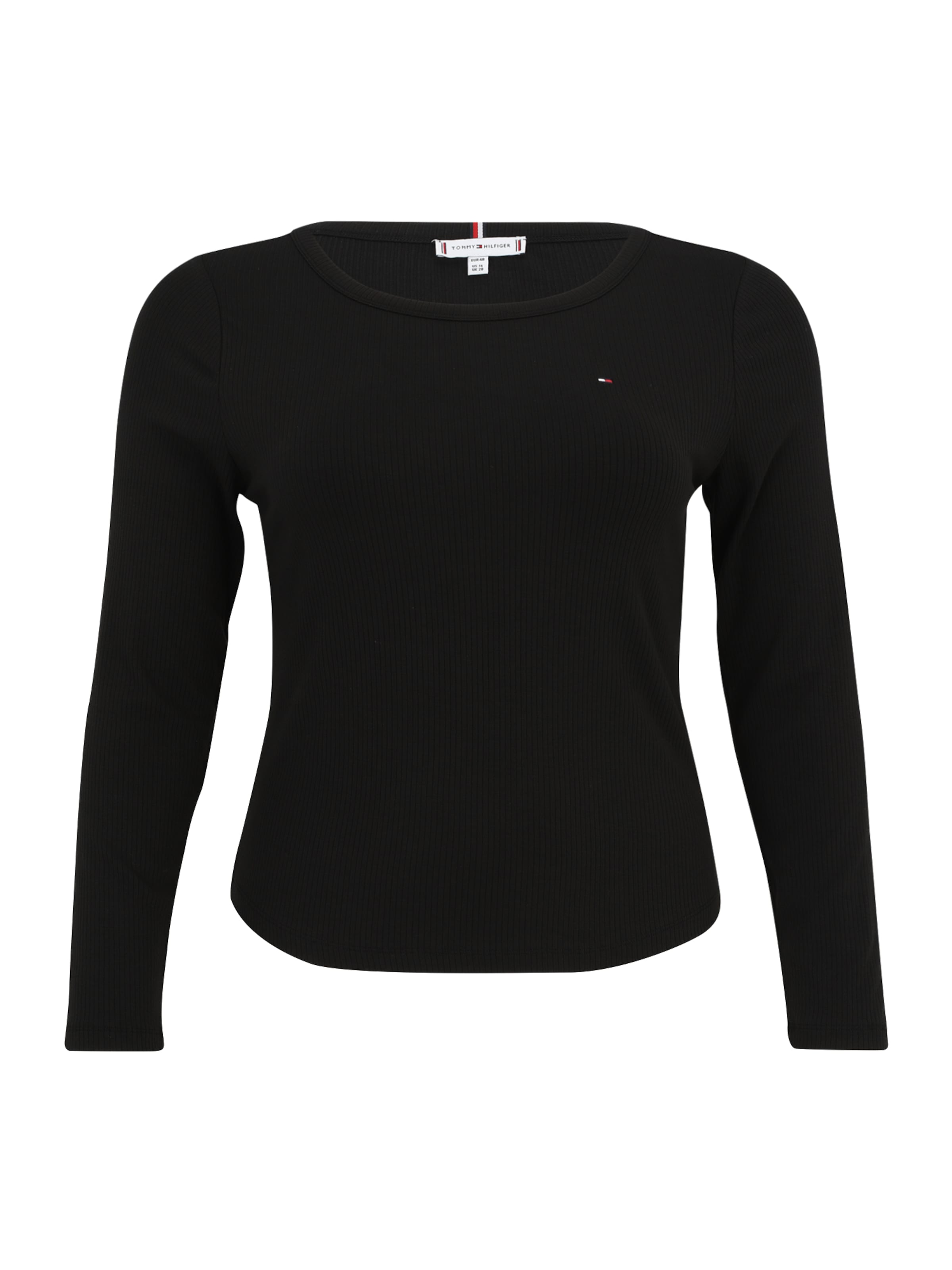 T-shirt Tommy Hilfiger Curve en noir : devant