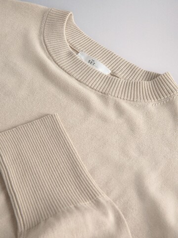 The Set Pullover in Beige