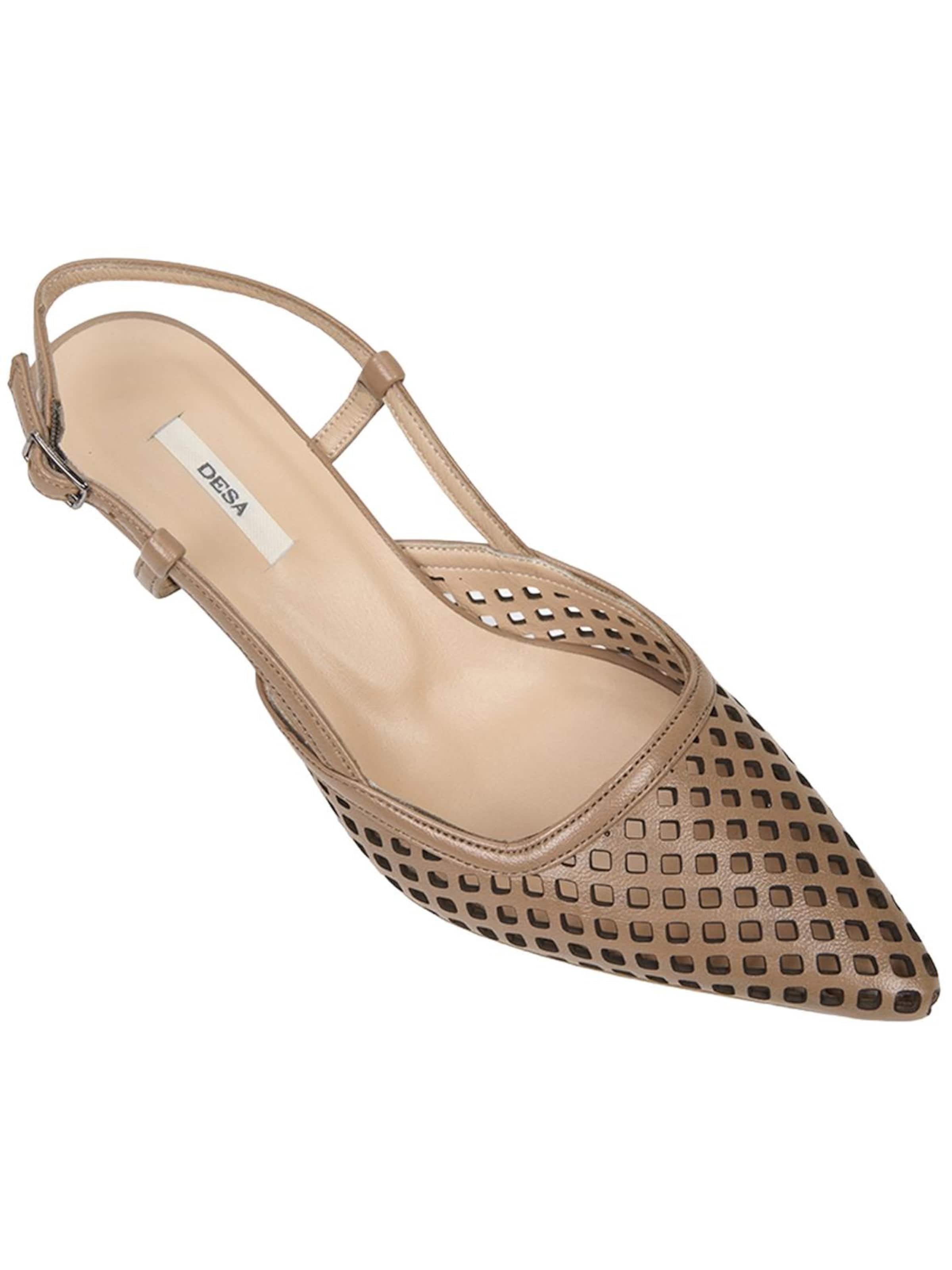 Desa - Zapatos destalonado 'Pumps' en marrón
