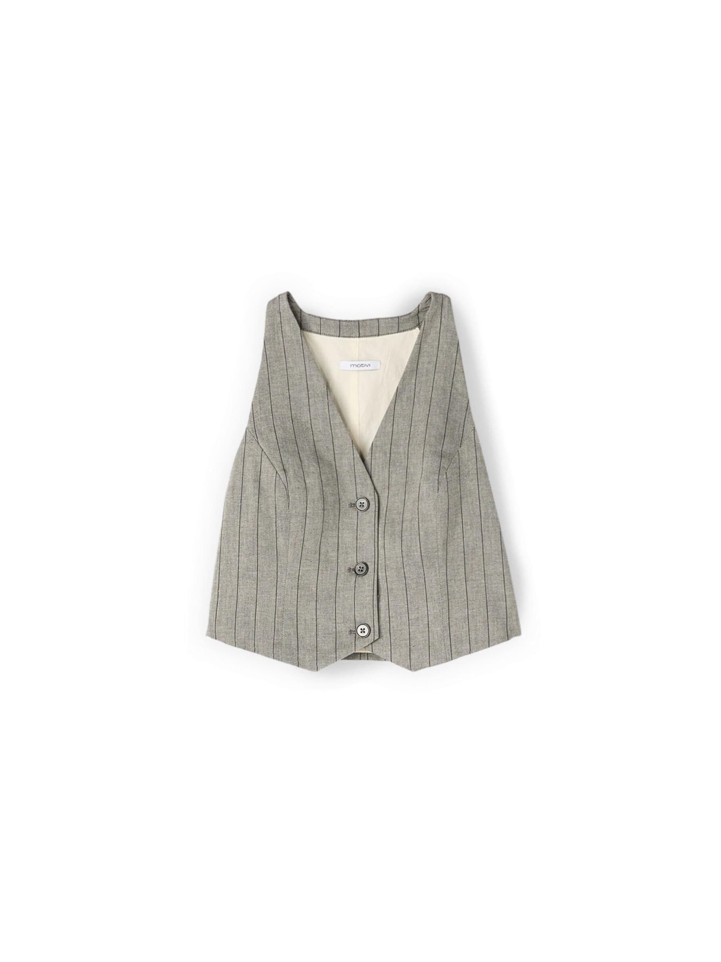 Gilet MOTIVI en gris : devant