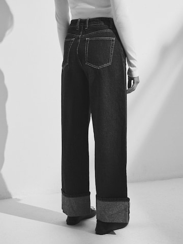 The Set Wide leg Jeans in Beige