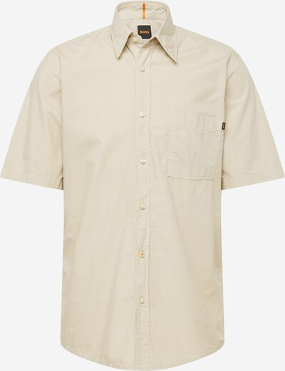 BOSS Overhemd 'Relegant 6' in de kleur Beige / Oranje / Zwart, Productweergave
