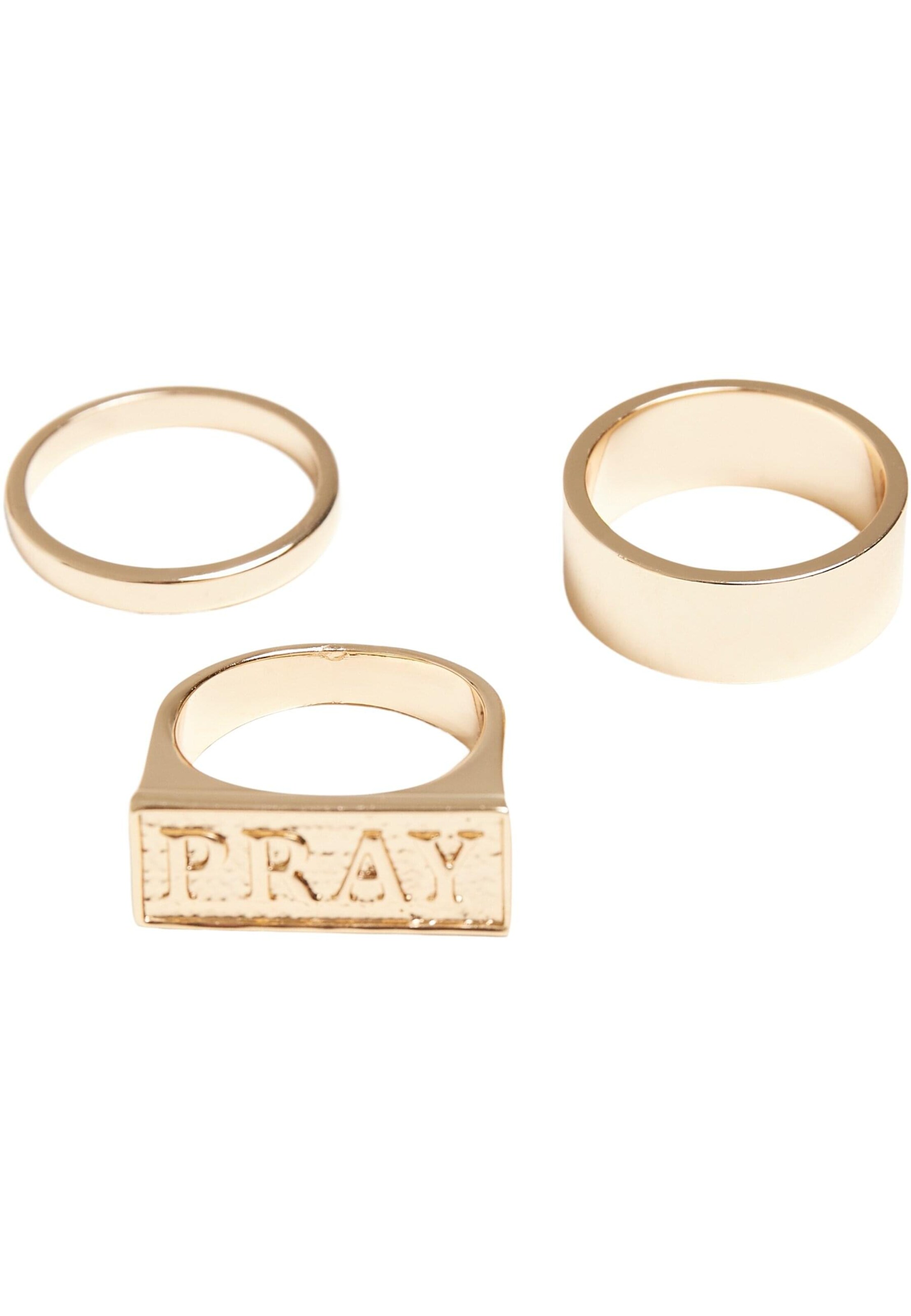 Mister Tee Gyűrűk 'Pray' - arany: elől