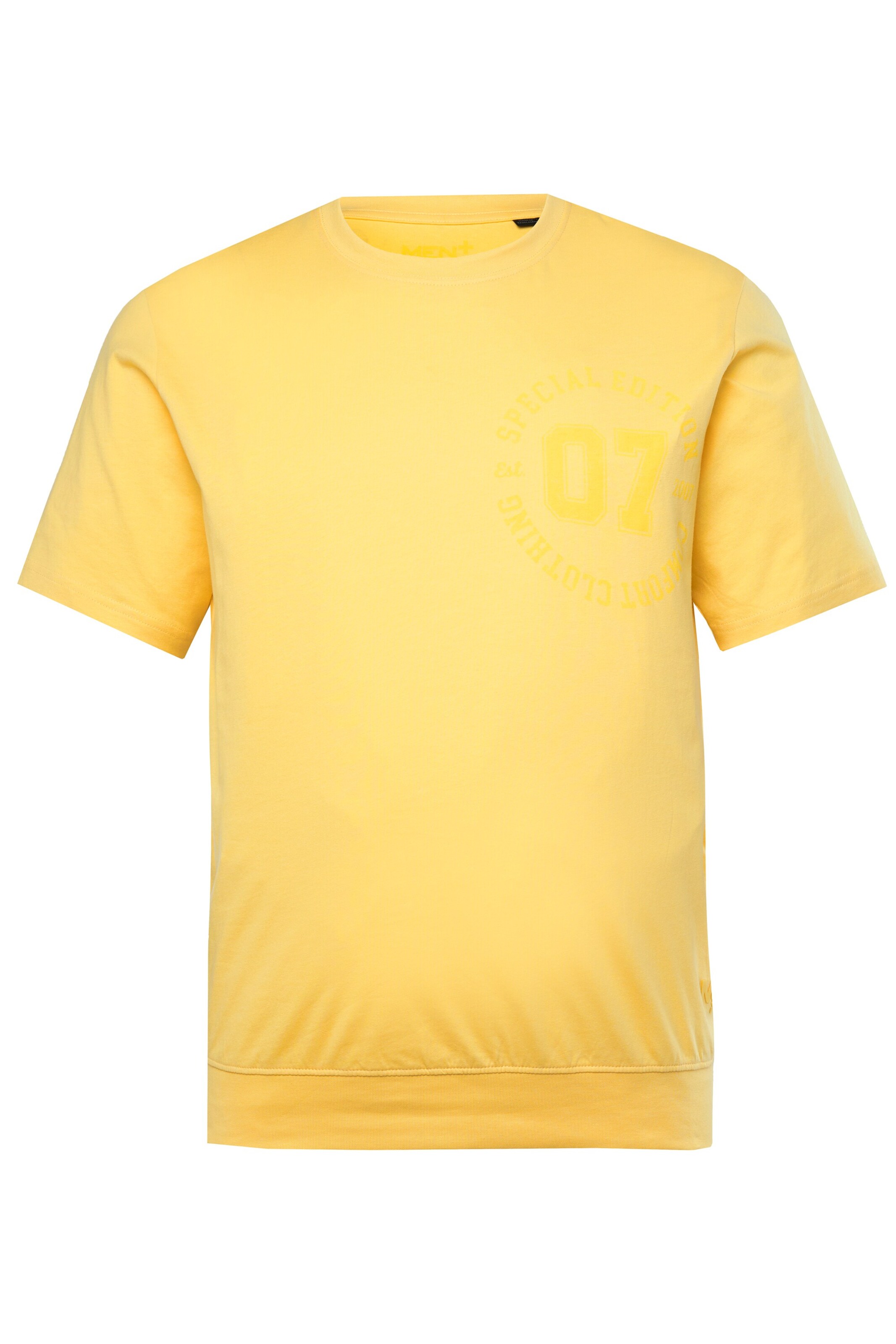 T-Shirt Men Plus en jaune : devant