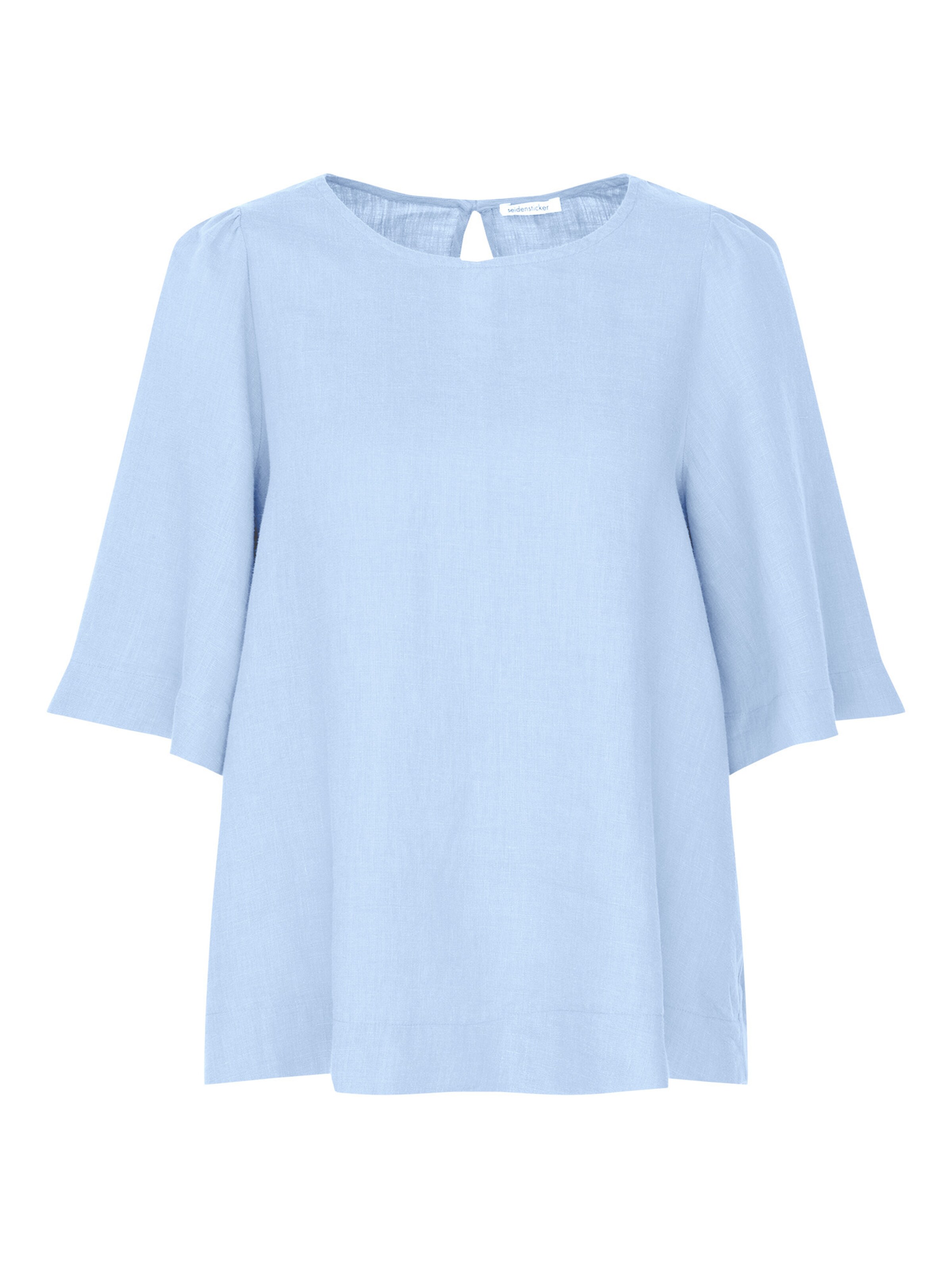 Chemisier 'Schwarze Rose' SEIDENSTICKER en bleu : devant