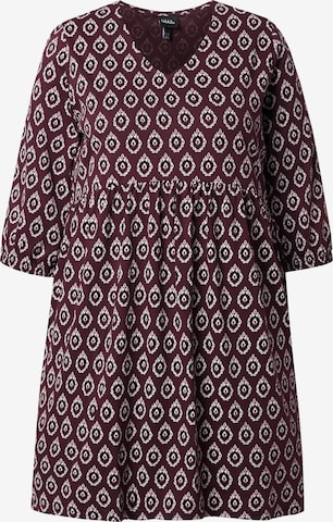 Ulla Popken Jurk in Rood: voorkant