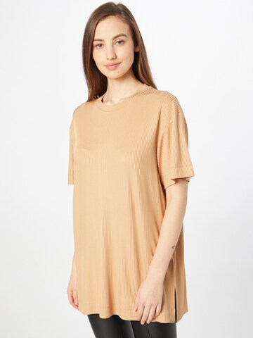 Libertine-Libertine - Camiseta talla grande 'Stroke' en beige: frente