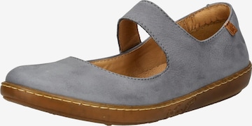 EL NATURALISTA Ballerina met riempjes in Blauw: voorkant