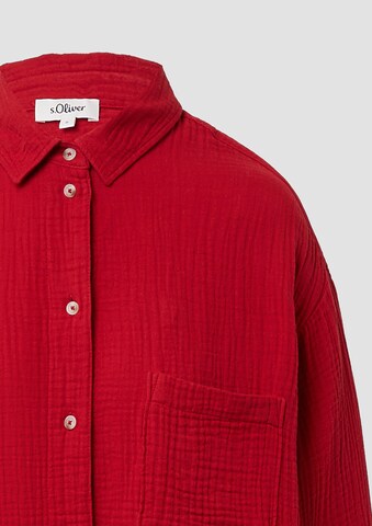 s.Oliver Blouse in Rood