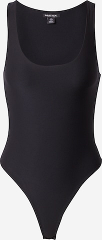 Nasty Gal - Camisa body em preto: frente