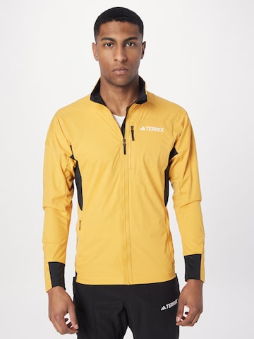 ADIDAS TERREX Athletic Jacket 'Xperior' in Yellow: front