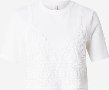 ONLY T-shirt 'ONLBETSY' i vit: framsida