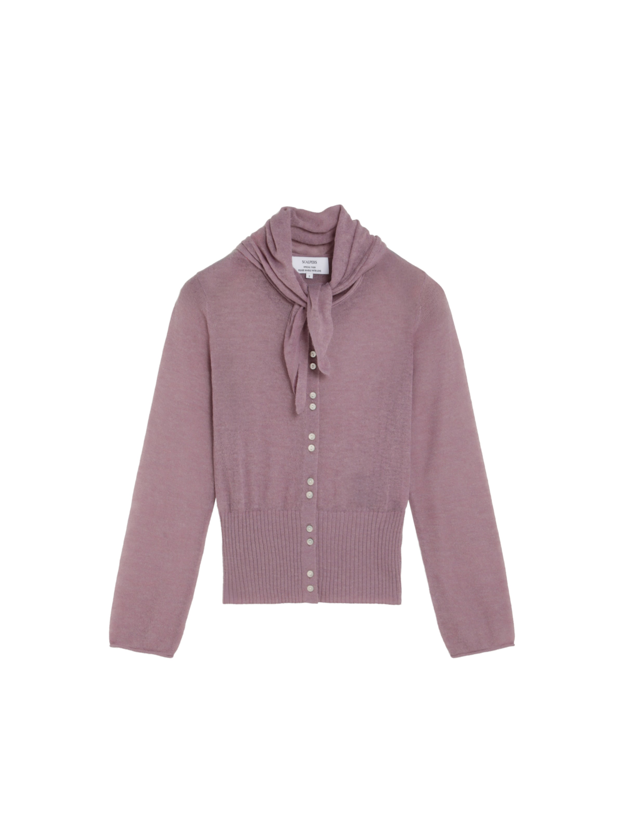 Geacă tricotată ' ' de la Scalpers pe roz: față