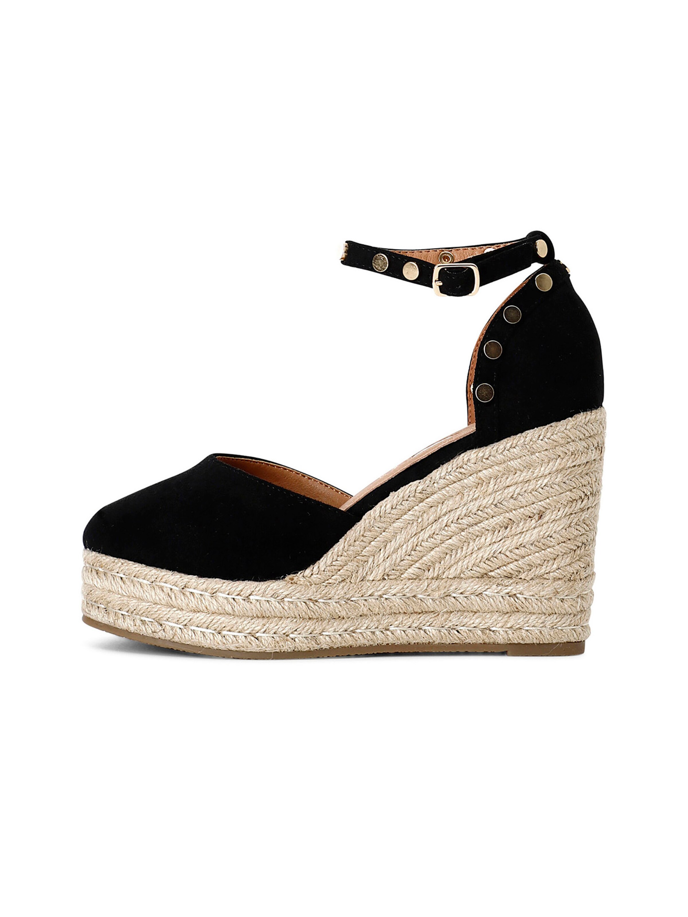 Sandalo di CAFè NOIR in nero: frontale