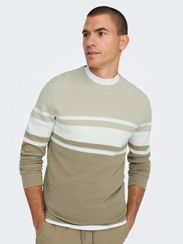 Only & Sons Sweater 'Niguel' in Grey