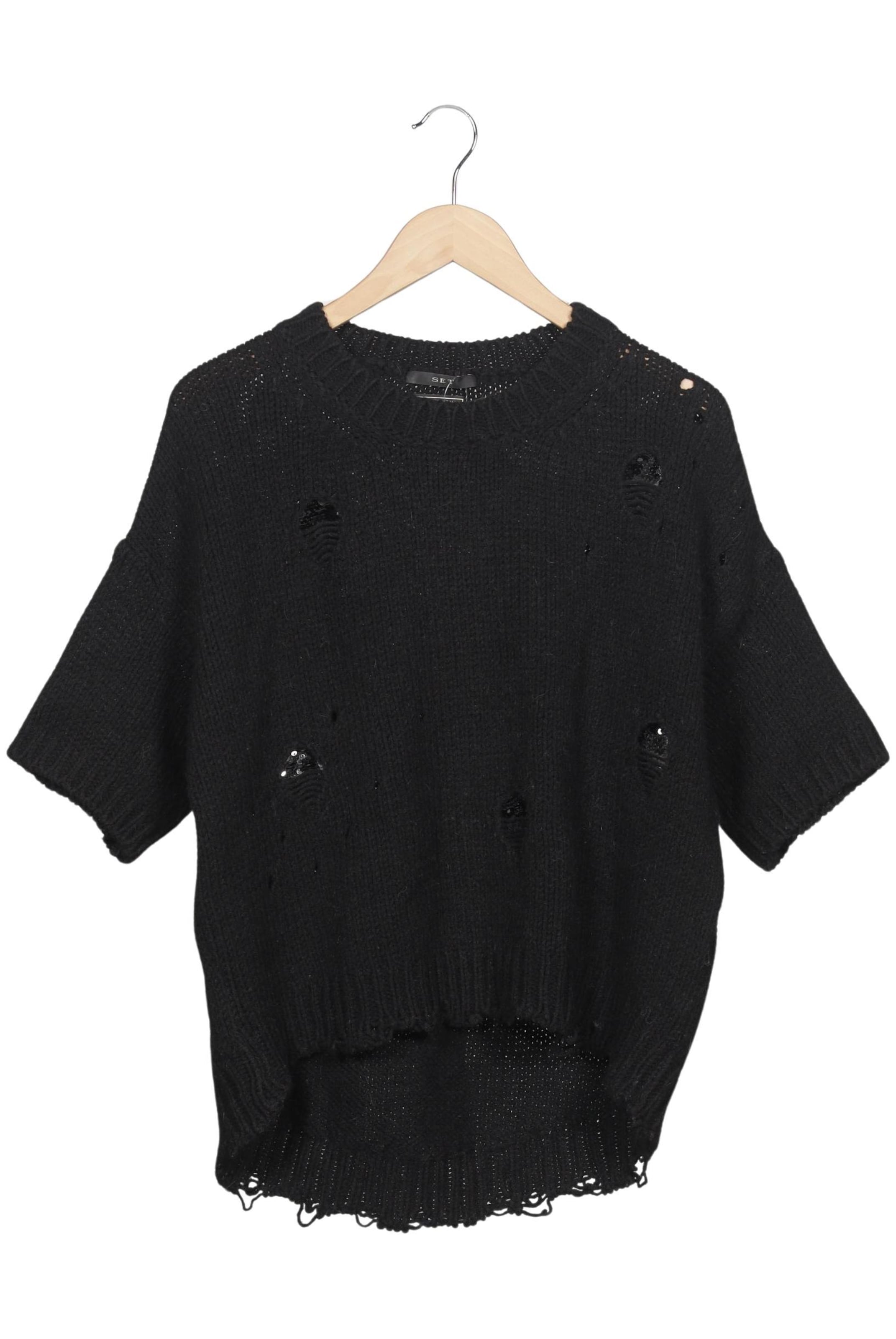 SET Pullover S in Schwarz: Vorderseite