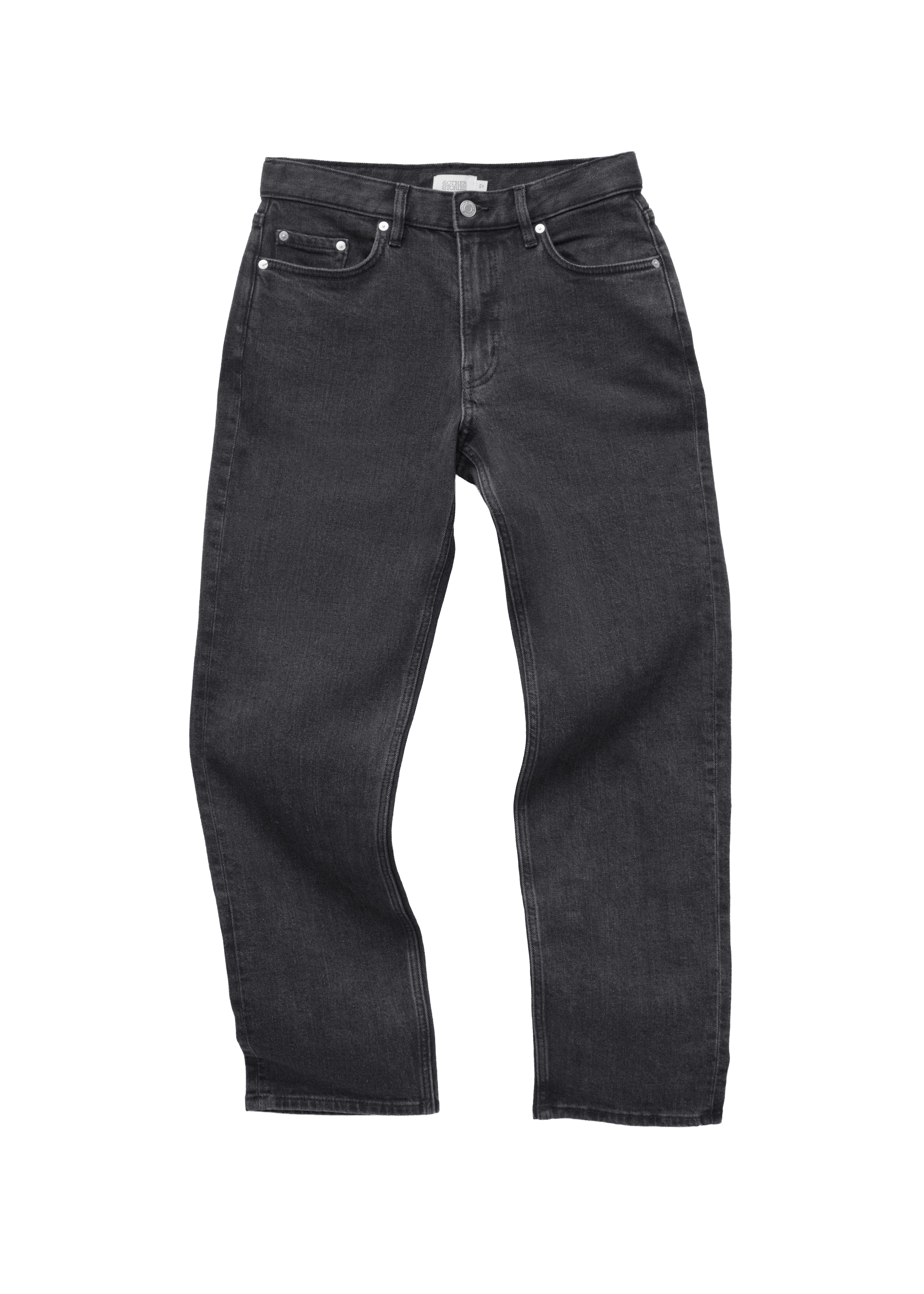 Slimfit Jeans di & Other Stories in nero: frontale