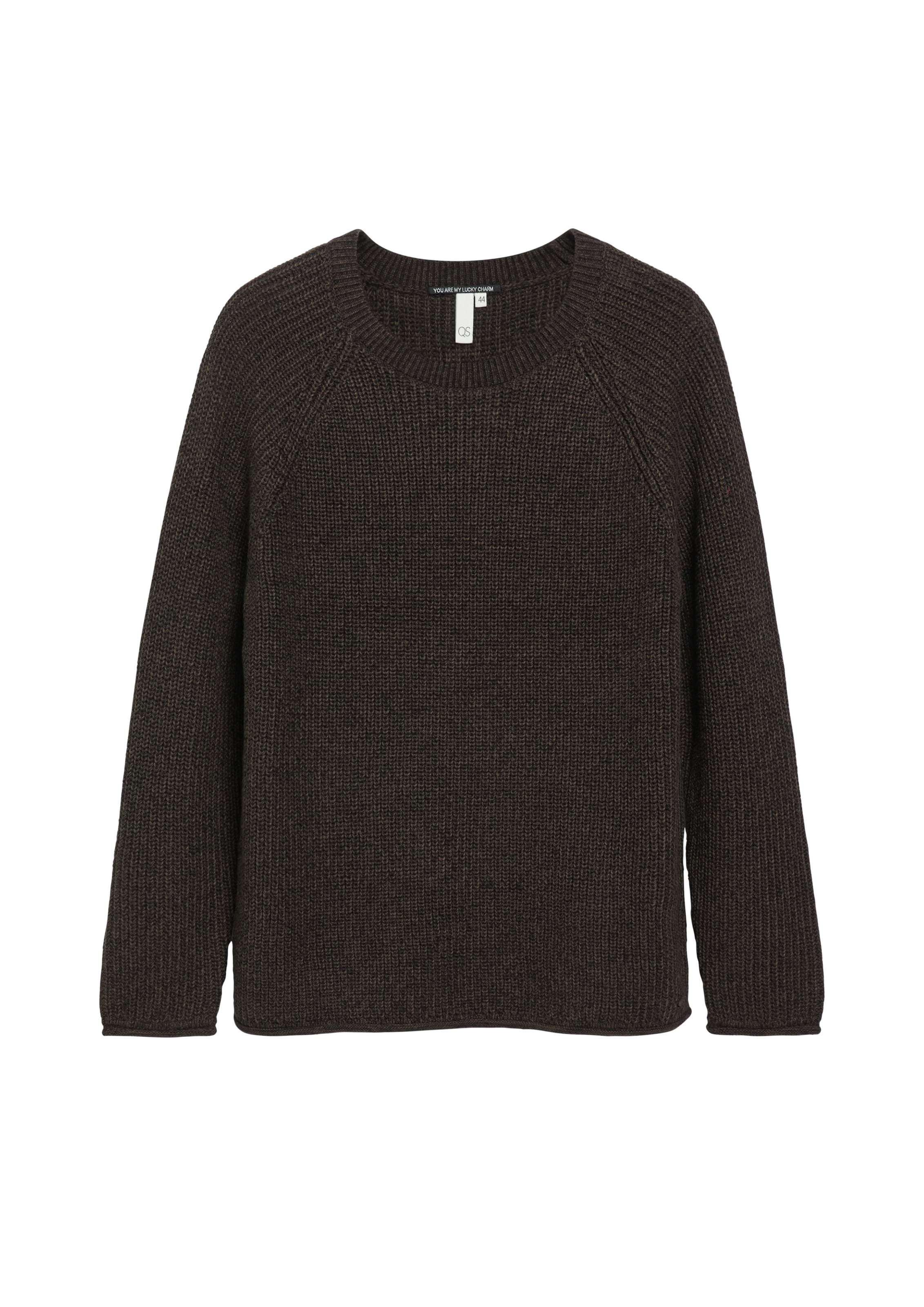 Pull-over QS en marron : devant