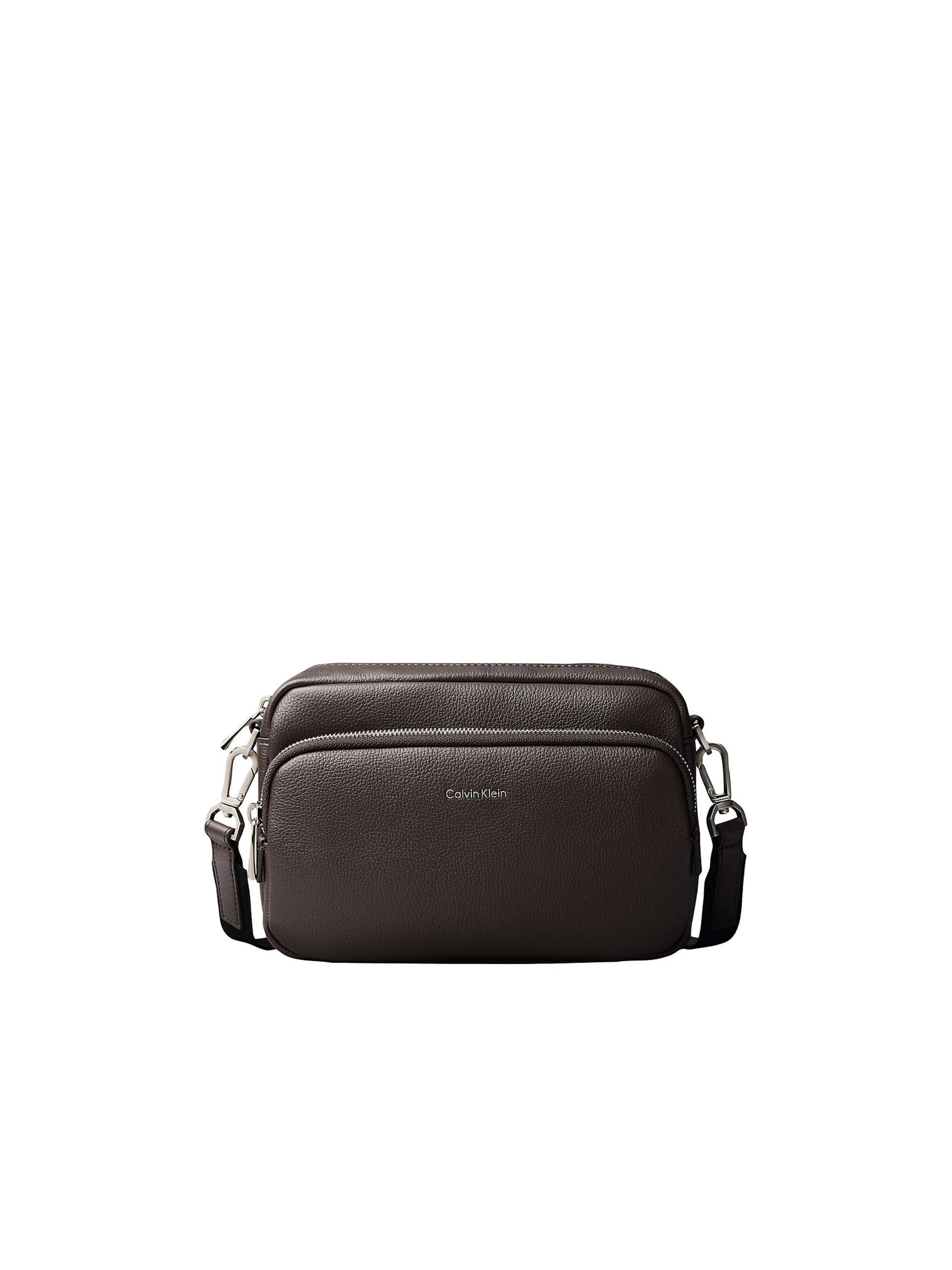 Calvin Klein Crossbody Bag in Brown: front