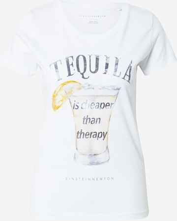 EINSTEIN & NEWTON قميص 'Tequila Theraphy' بلون أبيض: الأمام