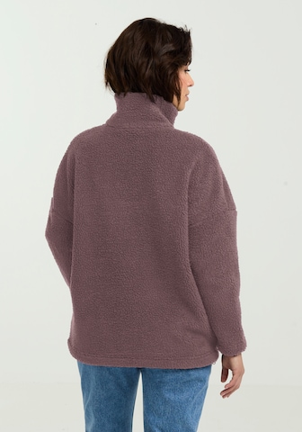 JACK WOLFSKIN Athletic Fleece Jacket in Purple