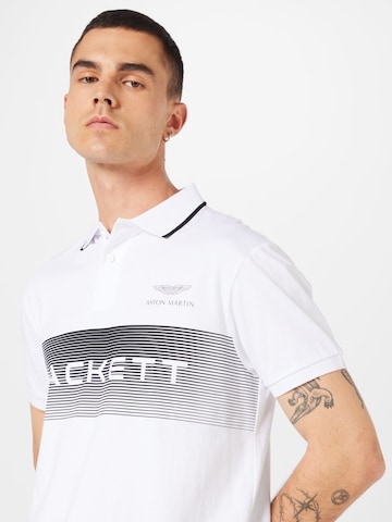 Hackett London Koszulka 'AMR' w kolorze biały
