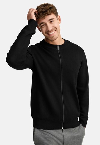 INDICODE JEANS Knit cardigan 'Laos' in Black: front