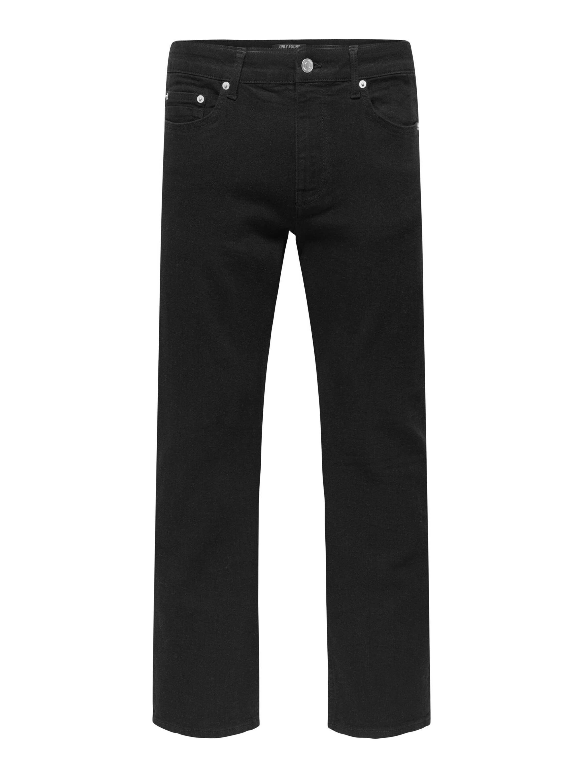Only & Sons Jeans 'ONSEdge' i 34/32 i black denim, Produktvisning