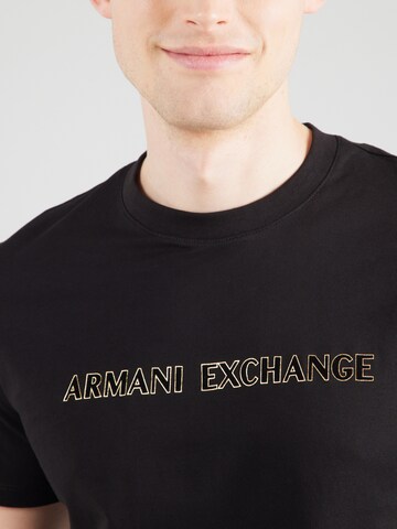 ARMANI EXCHANGE Shirt 'T-SHIRT' in Black