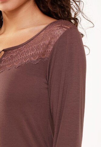 LingaDore - Camiseta para dormir en marrón