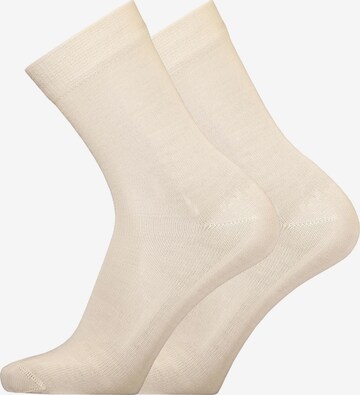 UphillSport Socks 'MERINO LIGHT' in White: front