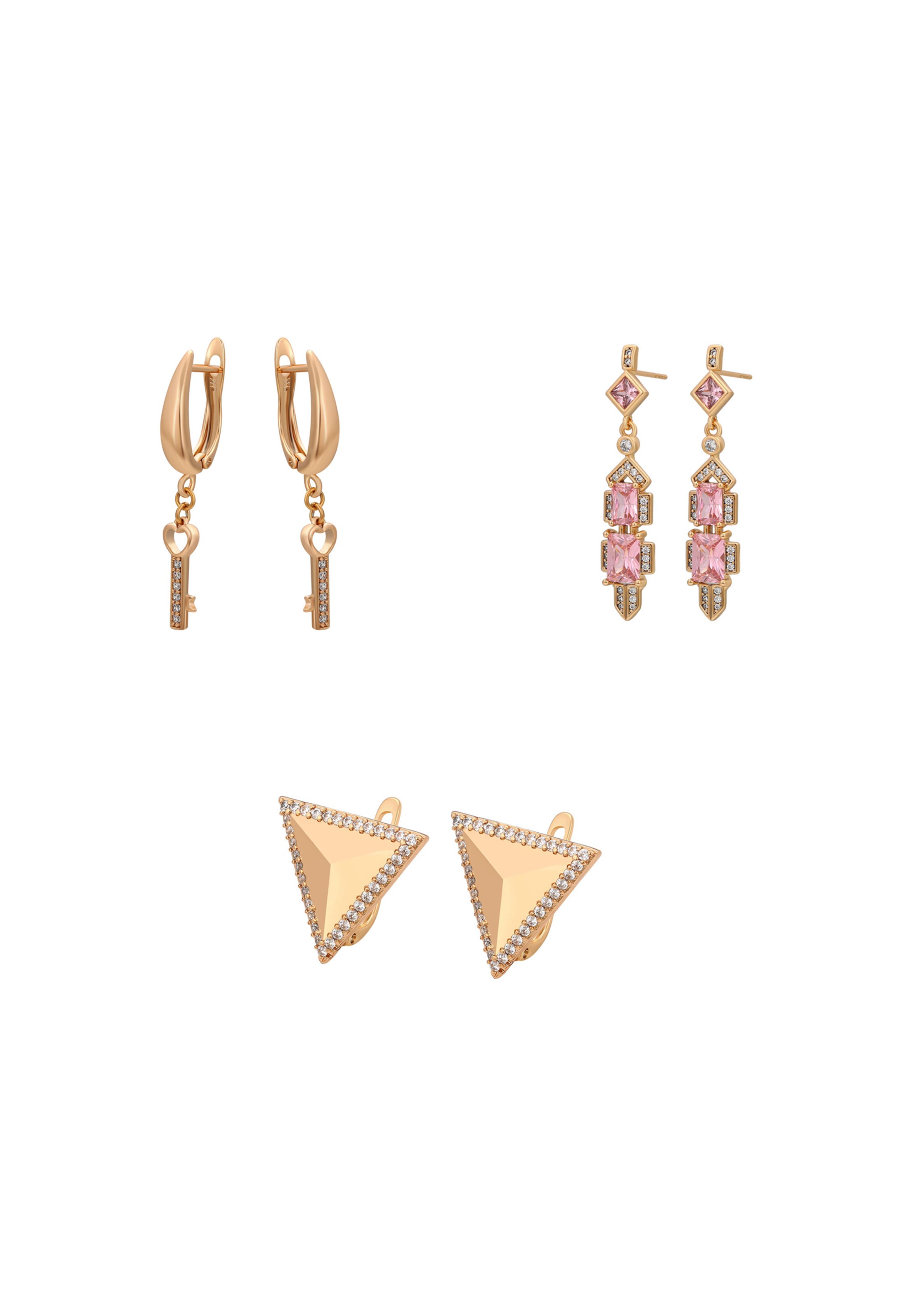 faina - Conjunto de joyería en oro: frente