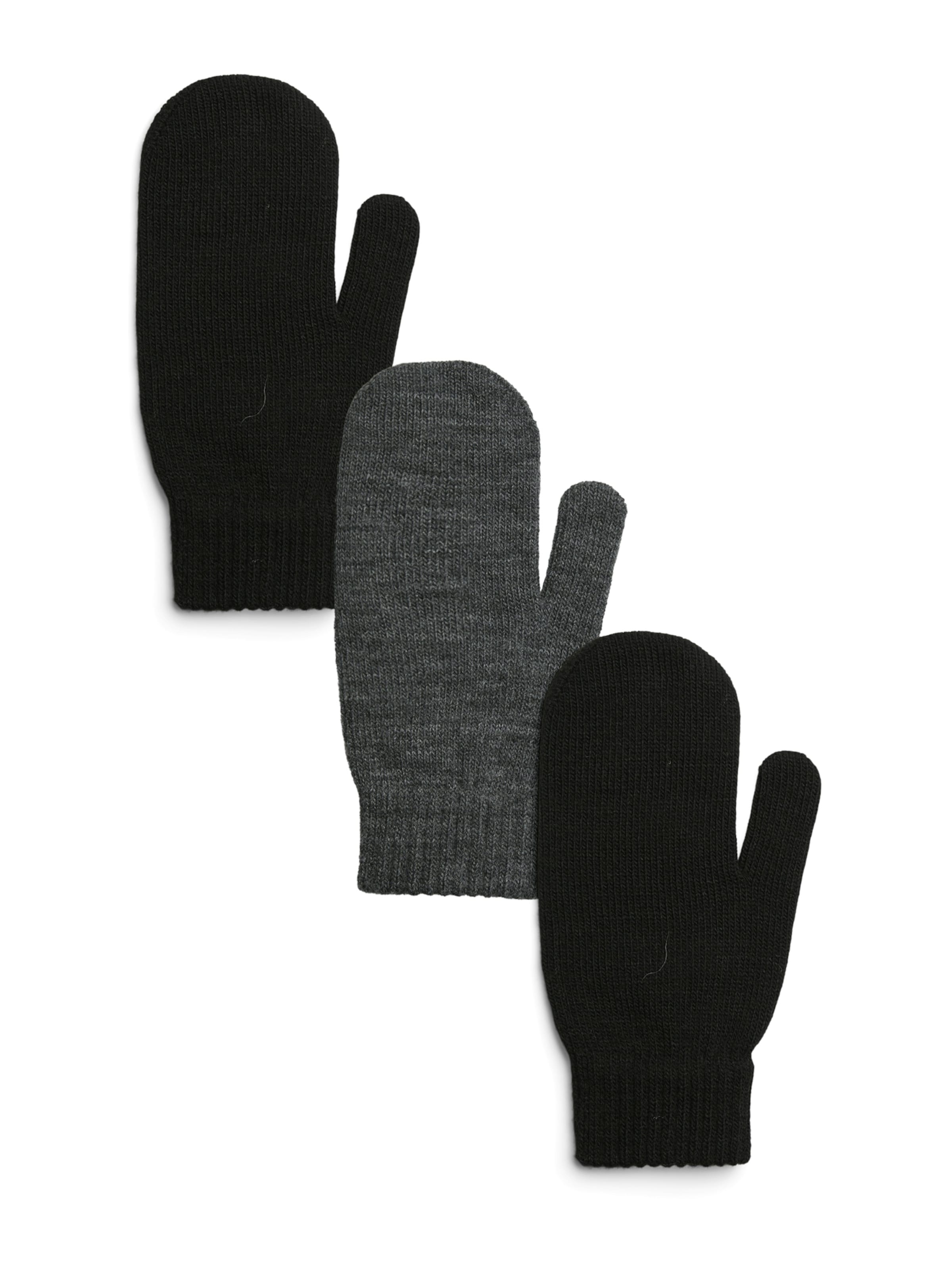 PIECES Palčáky 'PCNEW BUDDY' - tmavě šedá / černá, Produkt