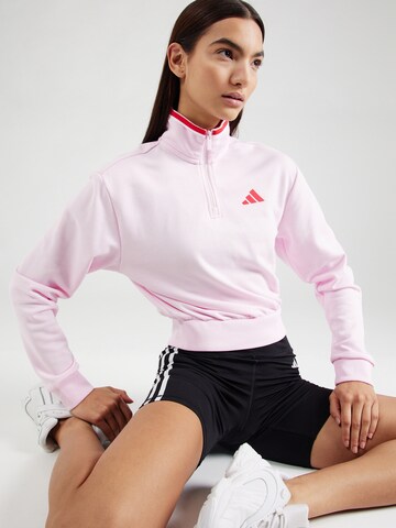 ADIDAS SPORTSWEAR Sportovní mikina 'Essentials' – pink: přední strana