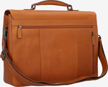 LEONHARD HEYDEN Document Bag 'Ottawa' in Brown