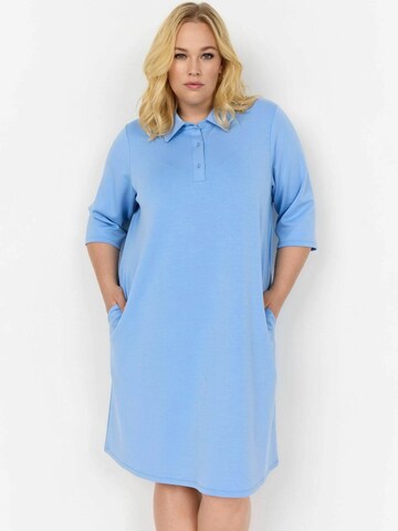 Wasabi Concept Jurk 'Sabina 32' in Blauw: voorkant