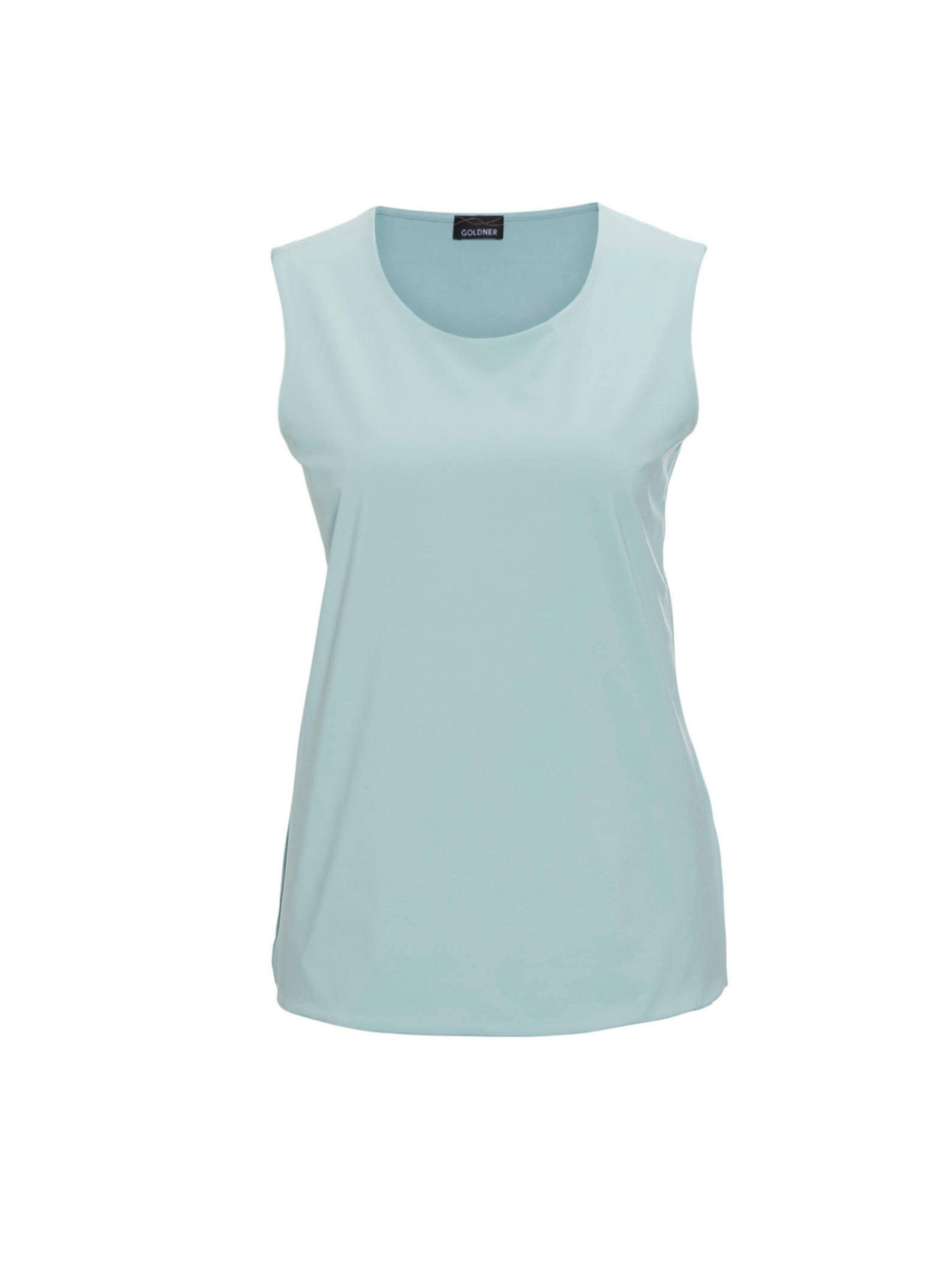Goldner Top in Blau: Vorderseite