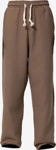 VAMOS CLO Широка кройка Панталон в кафяво: отпред