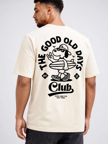 Neverless Shirt 'Good old Days'‌‌‌‌‌‌‌‌ in Beige