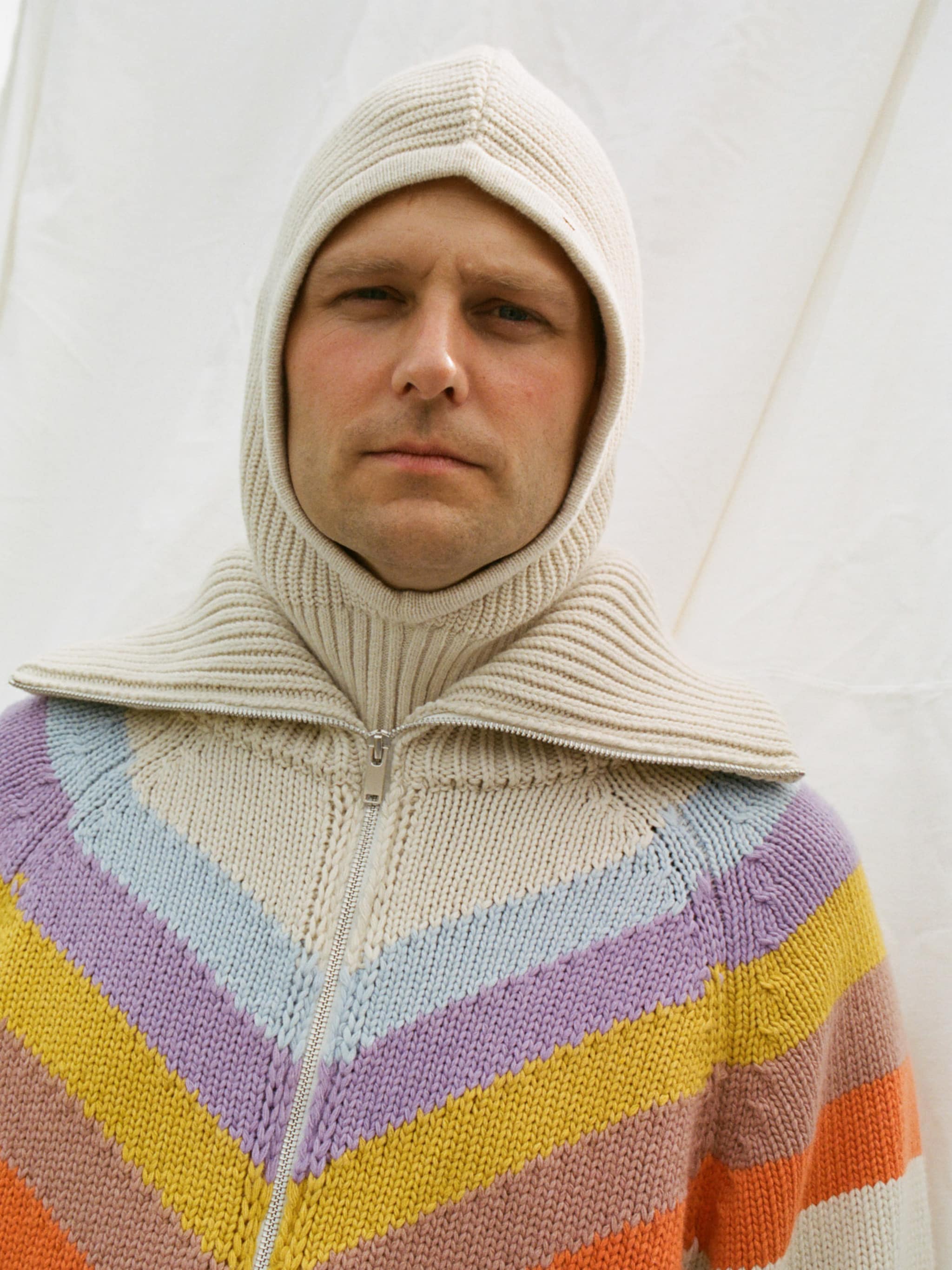 EDITED Produits Bonnet 'Olive Balaclava' beige